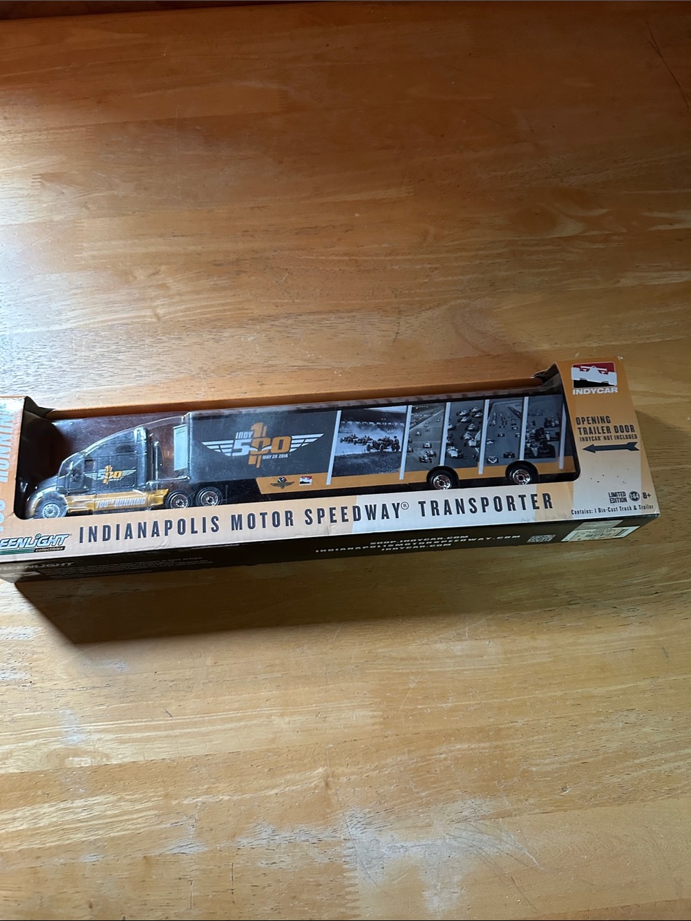 Indianapolis Motor Speedway Transporter Model - Black & Gold
